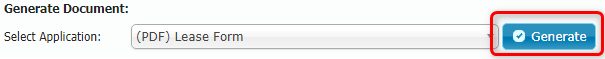 Generating a PDF application from the application dropdown